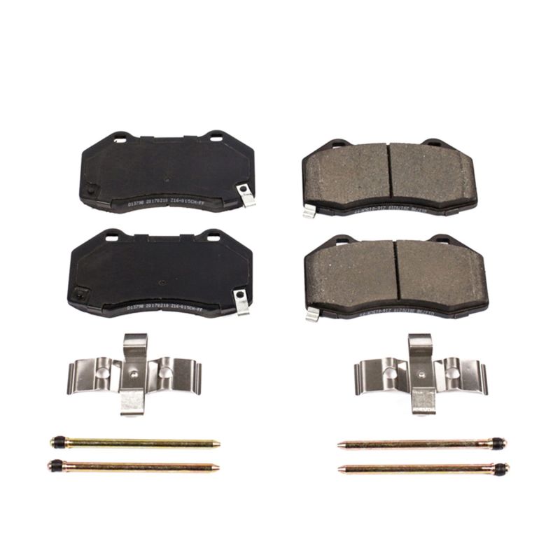 Power Stop 17-18 Fiat 124 Spider Front Z17 Evolution Ceramic Brake Pads w/Hardware PowerStop