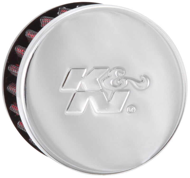 K&N 1.25in Flange ID x 3in OD x 2.5in H Rubber Base Crankcase Vent Filter K&N Engineering