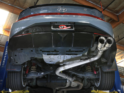 aFe Takeda 21-25 Hyundai Elantra 1.6L (t) 3in. SS Axle-Back Exhaust System w/Polished Tips