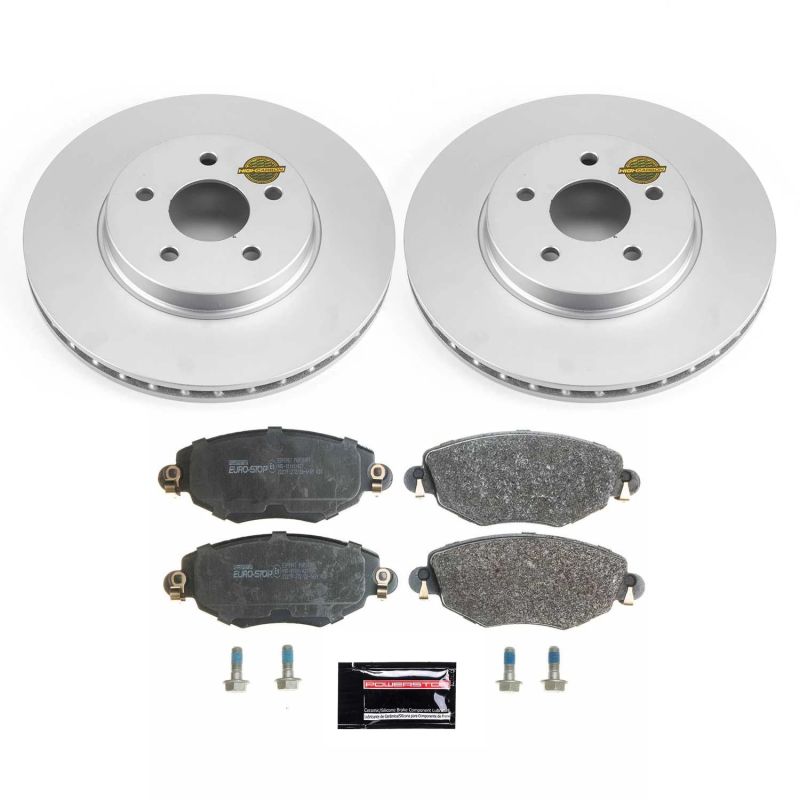 Power Stop 02-08 Jaguar X-Type Front Euro-Stop Brake Kit PowerStop