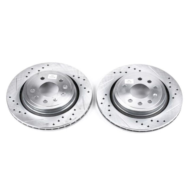 Power Stop 03-11 Saab 9-3 Rear Evolution Drilled & Slotted Rotors - Pair PowerStop