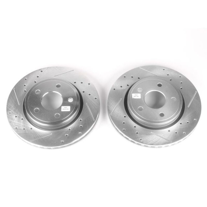 Power Stop 06-10 Jeep Commander Front Evolution Drilled & Slotted Rotors - Pair PowerStop