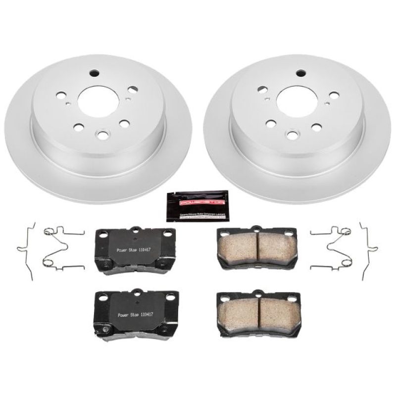 Power Stop 06-13 Lexus IS250 Rear Z17 Evolution Geomet Coated Brake Kit PowerStop