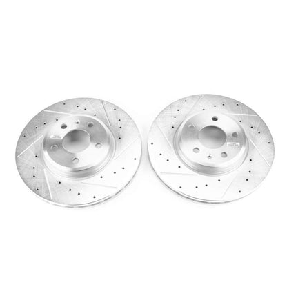 Power Stop 17-19 Audi A4 Front Evolution Drilled & Slotted Rotors - Pair PowerStop