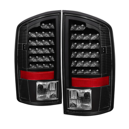 Xtune Dodge Ram 02-06 1500 / Ram 2500/3500 03-06 LED Tail Light Black ALT-JH-DR02-LED-BK SPYDER