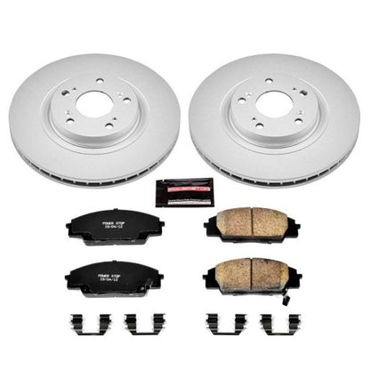 Power Stop 02-06 Acura RSX Front Z17 Evolution Geomet Coated Brake Kit PowerStop