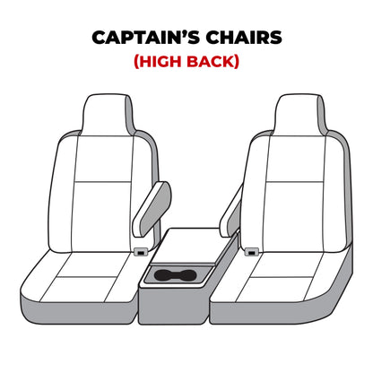 Covercraft 00-06 Ford Excursion Polycotton SeatSaver Custom Front Row Seat Covers - Misty Grey