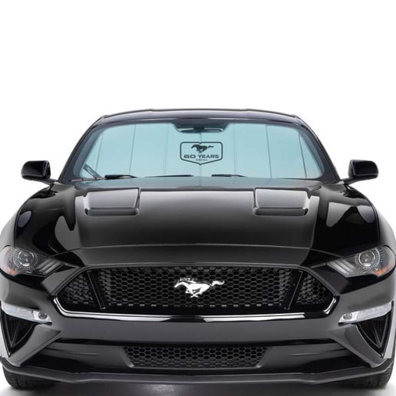 Covercraft 71-73 Ford Mustang 2DR HB (Not Conv) UVS100 Custom Sunscreen with Mustang 60 Years Logo