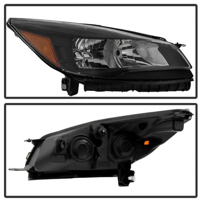 xTune 13-16 Ford Escape OEM Style Headlights -Black (HD-JH-FESCA13-AM-BK) SPYDER