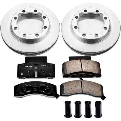 Power Stop 90-00 Chevrolet K3500 Front Z17 Evolution Geomet Coated Brake Kit PowerStop