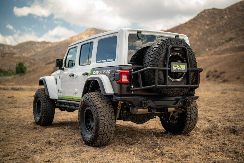 DV8 18-25 Jeep Wrangler JL Body Mounted Tire Carrier