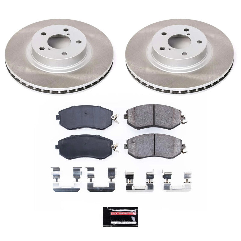Power Stop 11-16 Subaru Impreza Front Semi-Coated Rotor Kit PowerStop