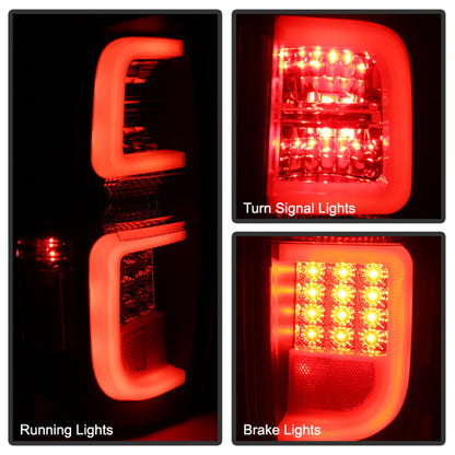 Spyder Toyota Tundra 2014-2016 Light Bar LED Tail Lights Black Smoke ALT-YD-TTU14-LED-BSM SPYDER