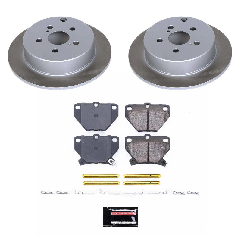 Power Stop 03-07 Toyota Matrix Rear Semi-Coated Rotor Kit PowerStop