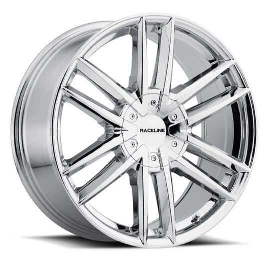 Raceline 158C Impulse 22x9.5in / 6X139.7/6X135 BP / 35mm Offset / 106.1mm Bore - Chrome