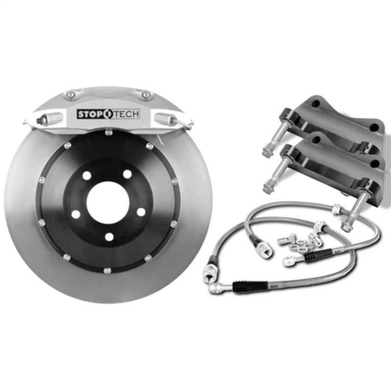 StopTech 07-10 BMW 335 Series BBK Rear Yellow ST-40 Calipers Slotted 345x28 Rotors Stoptech