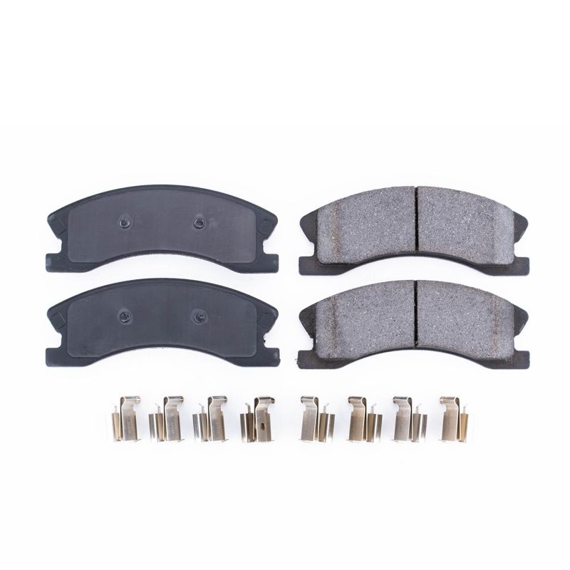 Power Stop 99-04 Jeep Grand Cherokee Front Z17 Evolution Ceramic Brake Pads w/Hardware PowerStop