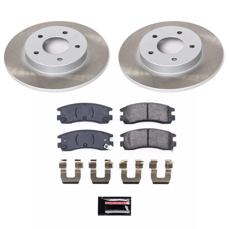 Power Stop 92-96 Cadillac Seville Rear Semi-Coated Rotor Kit PowerStop