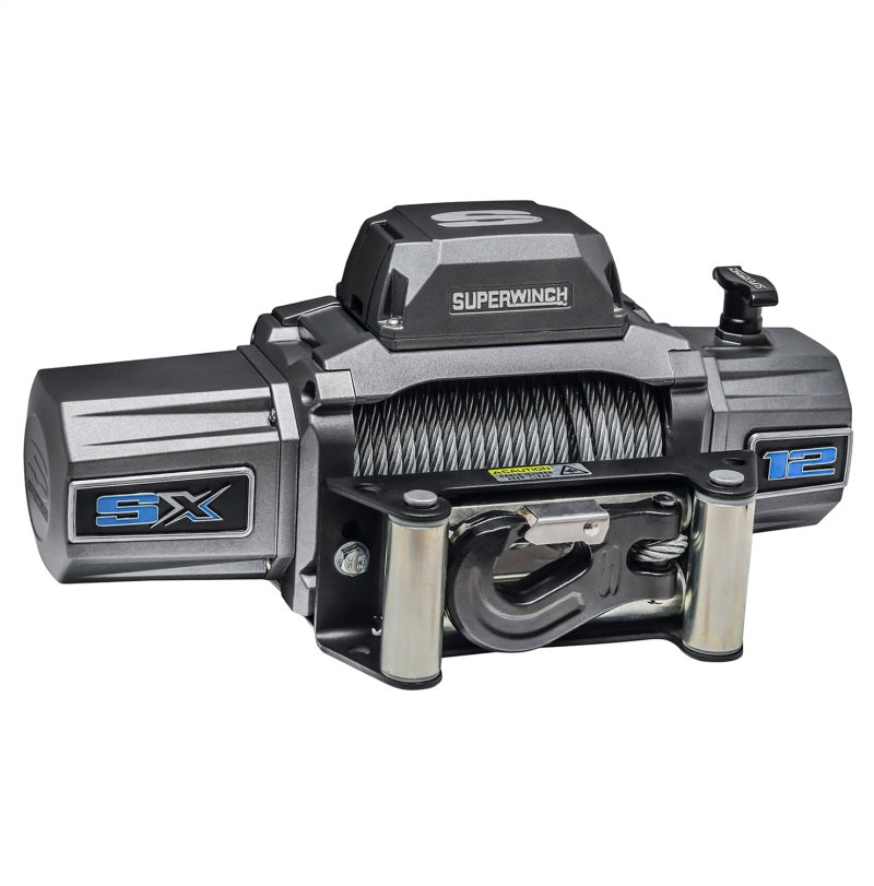 Superwinch 12000 LBS 12 VDC 3/8in x 85ft Wire Rope SX 12000 Winch - Graphite Superwinch
