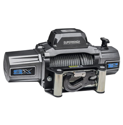 Superwinch 12000 LBS 12 VDC 3/8in x 85ft Wire Rope SX 12000 Winch - Graphite Superwinch