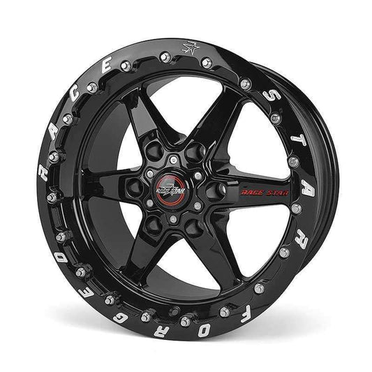 Race Star 93 Truck Star 15x10 6x5.50BC 6.63BS Direct Drill Gloss Black Wheel - Single Bead Lock Race Star