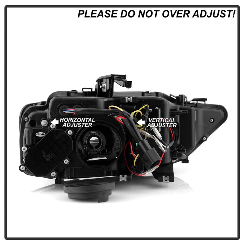 Spyder 13-16 Audi A4/S4 Halogen Model Only Projector Headlights - Black PRO-YD-AA413HALSI-BK SPYDER