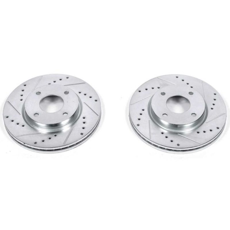 Power Stop 09-14 Nissan Cube Front Evolution Drilled & Slotted Rotors - Pair PowerStop