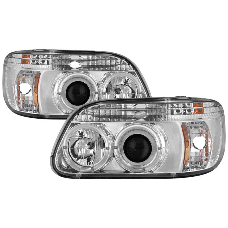 Spyder Ford Explorer 95-01 1PC Projector Headlights LED Halo Chrm PRO-YD-FEXP95-HL-1PC-C SPYDER
