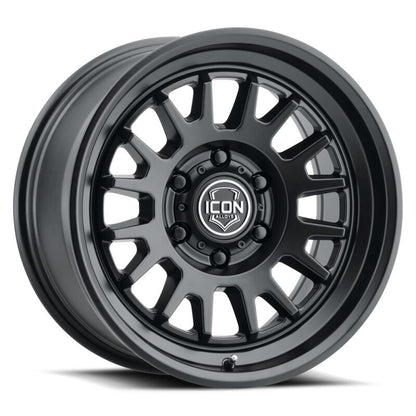 ICON Alloys Anza 17x8.5 5x150 +25mm 5.75" Backspacing Satin Black Wheel - 8217855557SB