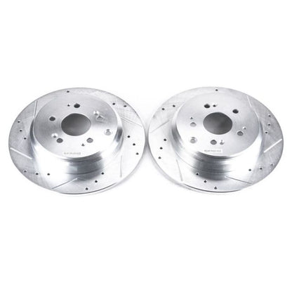 Power Stop 07-13 Acura MDX Rear Evolution Drilled & Slotted Rotors - Pair PowerStop