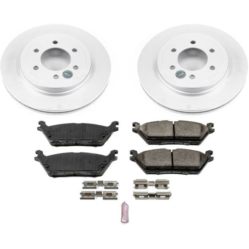 Power Stop 2018 Ford Expedition Rear Z17 Evolution Geomet Coated Brake Kit PowerStop