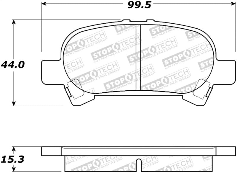 StopTech Premium Ceramic Brake Pads - 308.08281