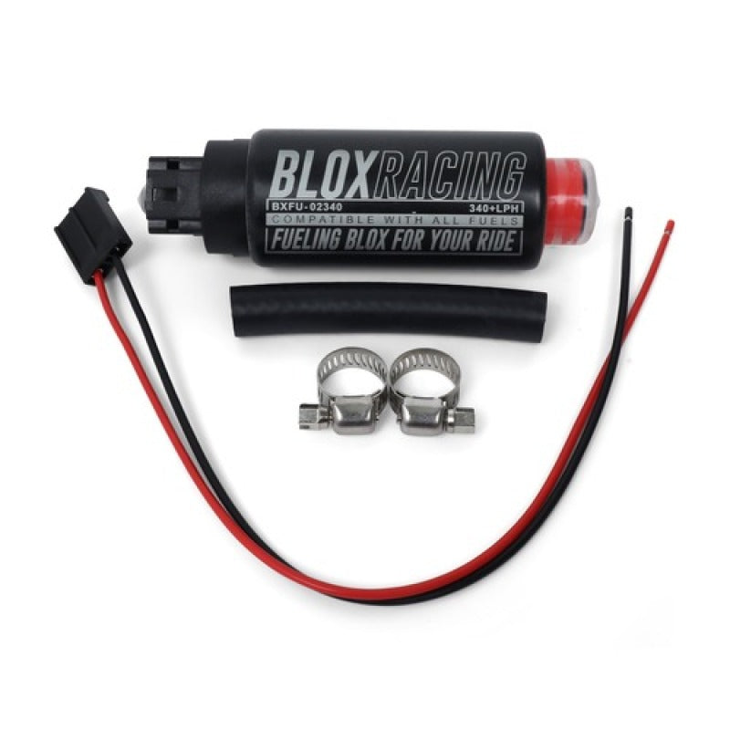 BLOX Racing 320LPH Fuel Pump E85 Compatible w/ Center Inlet BLOX Racing