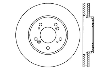 StopTech Drilled Sport Brake Rotor Stoptech