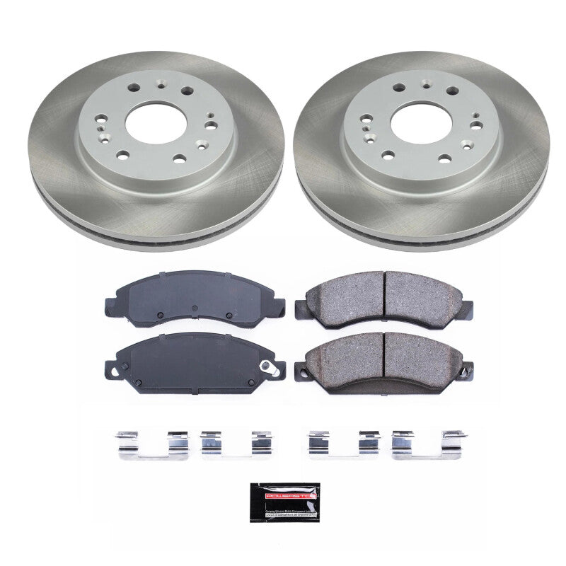 Power Stop 2007 GMC Yukon XL 1500 Front Semi-Coated Rotor Kit PowerStop
