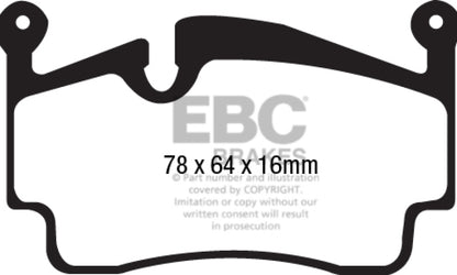 EBC BlueStuff Rear Brake Pads - DP52216NDX EBC