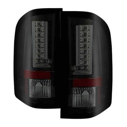 Spyder 07-13 Chevy Silverado (Exc 2010 Model) Verison 2 LED Tail Lights ALT-YD-CS07V2-LED-BSM SPYDER