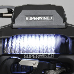 Superwinch 12000 LBS 12 VDC 3/8in x 80ft Synthetic Rope SX 12000SR Winch - Graphite