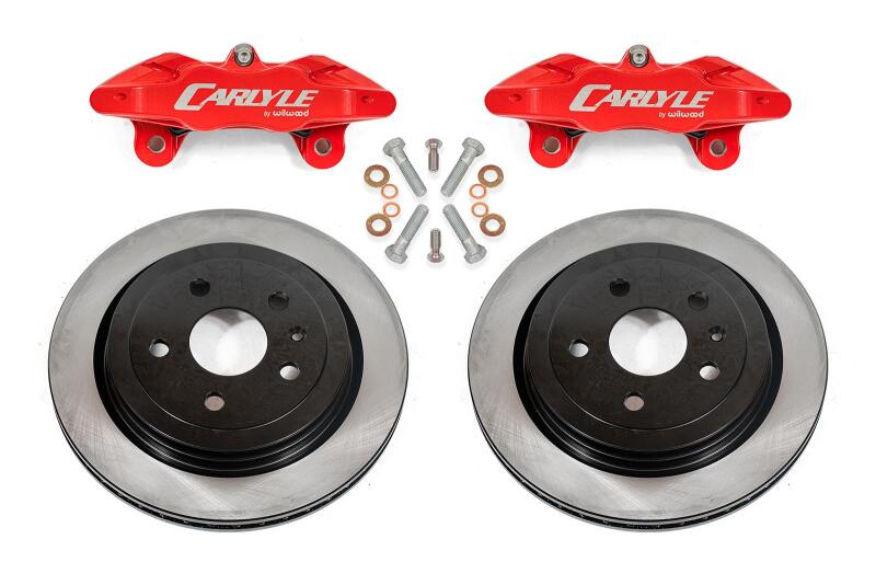 BMR 14-19 Chevrolet Corvette C7 Brake Kit For 15in Conversion Solid Rotors Red Calipers BMR Suspension