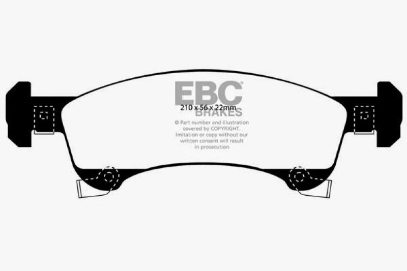 EBC Extra Duty Front Brake Pads - ED91651 EBC