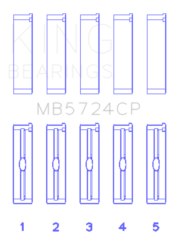 King Engine Bearings Duramax Diesel Main Bearing Set 