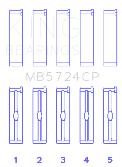 King Engine Bearings Duramax Diesel Main Bearing Set 
