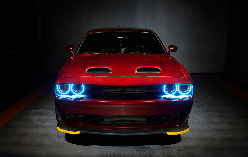 Oracle 15-21 Dodge Challenger Dynamic Surface Mount Headlight Halo Kit - ColorSHIFT - Dynamic ORACLE Lighting