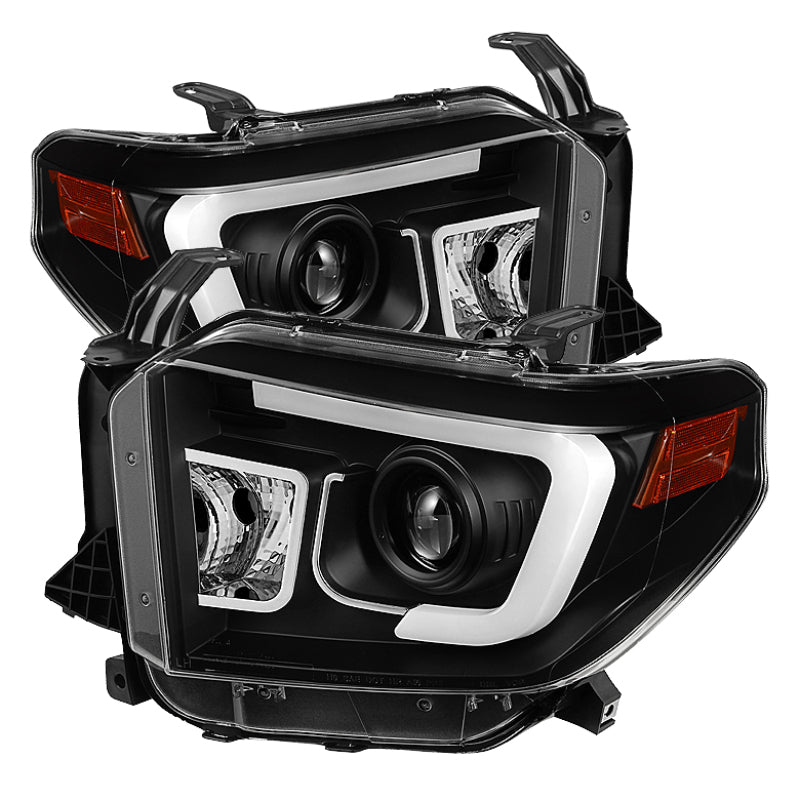 Spyder Toyota Tundra 2014-2016 Projector Headlights Light Bar DRL Black PRO-YD-TTU14-DRL-BK SPYDER