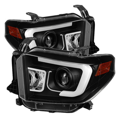 Spyder Toyota Tundra 2014-2016 Projector Headlights Light Bar DRL Black PRO-YD-TTU14-DRL-BK SPYDER