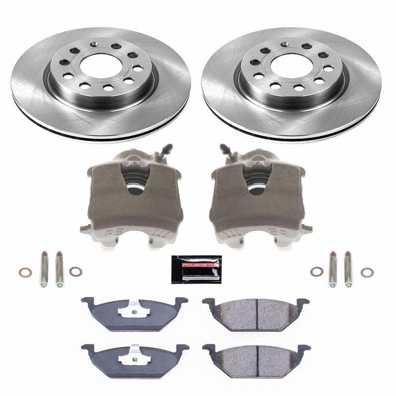 Power Stop 11-15 Volkswagen Jetta Front Autospecialty Brake Kit w/Calipers PowerStop