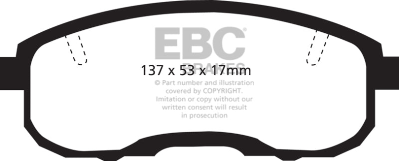 EBC YellowStuff Front Brake Pads - DP41752R EBC