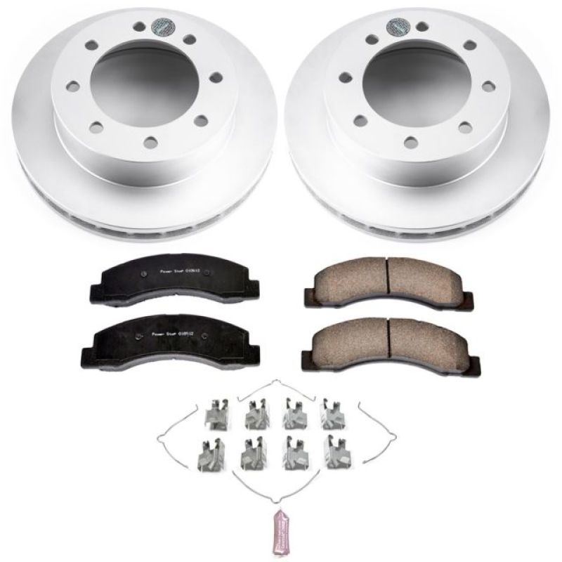 Power Stop 1999 Ford F-250 Super Duty Front Z17 Evolution Geomet Coated Brake Kit PowerStop