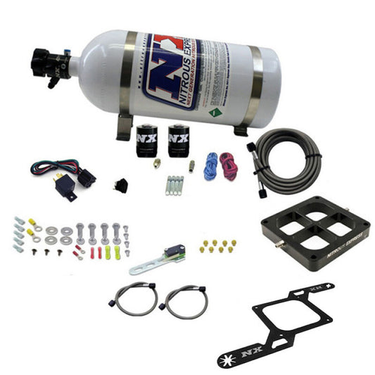 Nitrous Express Dry, Dual Stage Billet Crossbar Plate System 100-1000 HP (4500 Flange) - 66247-10
