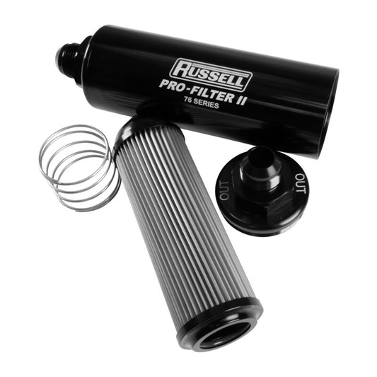 Russell 76 Series Pro-Filter 2 -16 AN Male In/Out 10 Micron - 761601